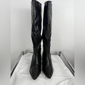 Wild Diva Black Over the Knee Boots